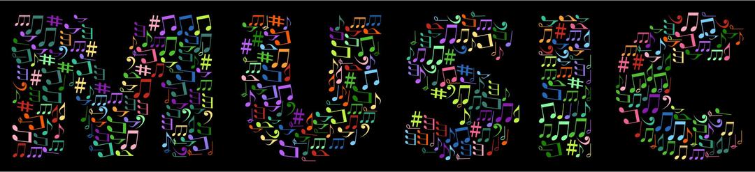Music Typography png transparent
