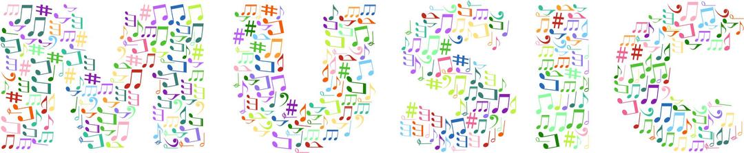 Music Typography No Background png transparent