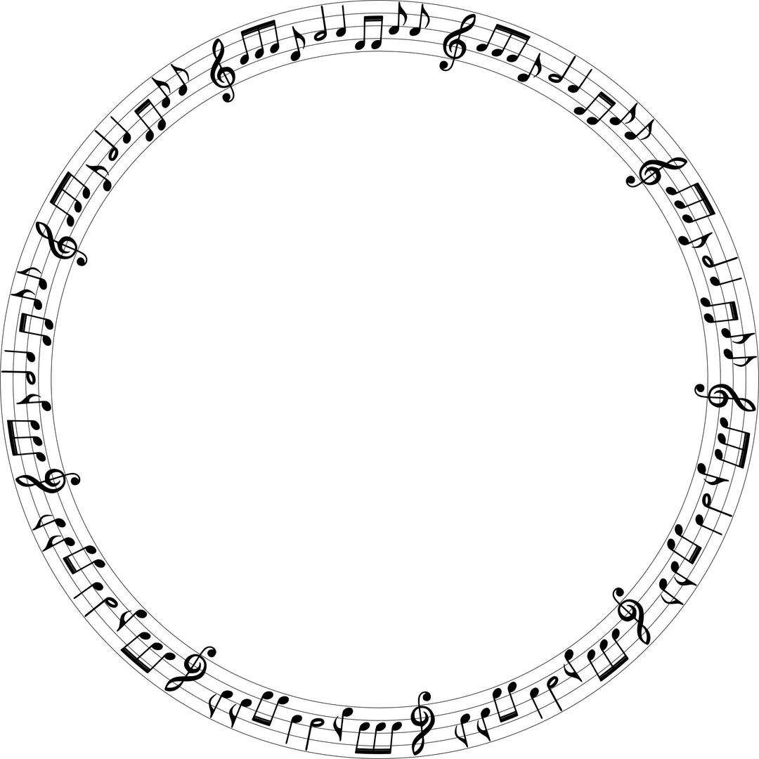 Musical Circle png transparent