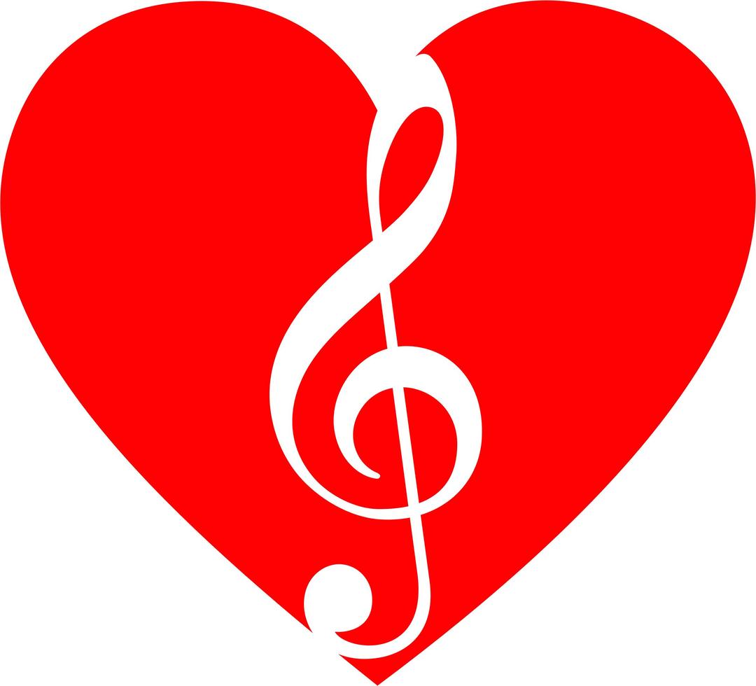 Musical Heart 2 png transparent