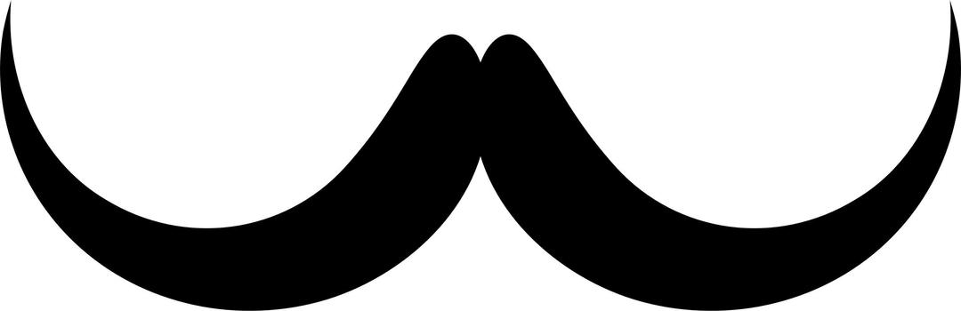 Mustache Silhouette 3 png transparent