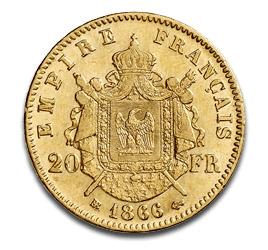 Napoleon III Gold Coin png transparent