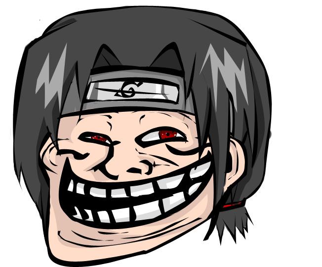 Naruto Troll Face png transparent