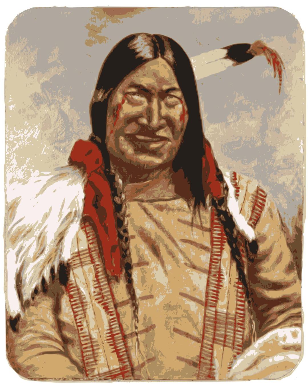 Native American Man png transparent