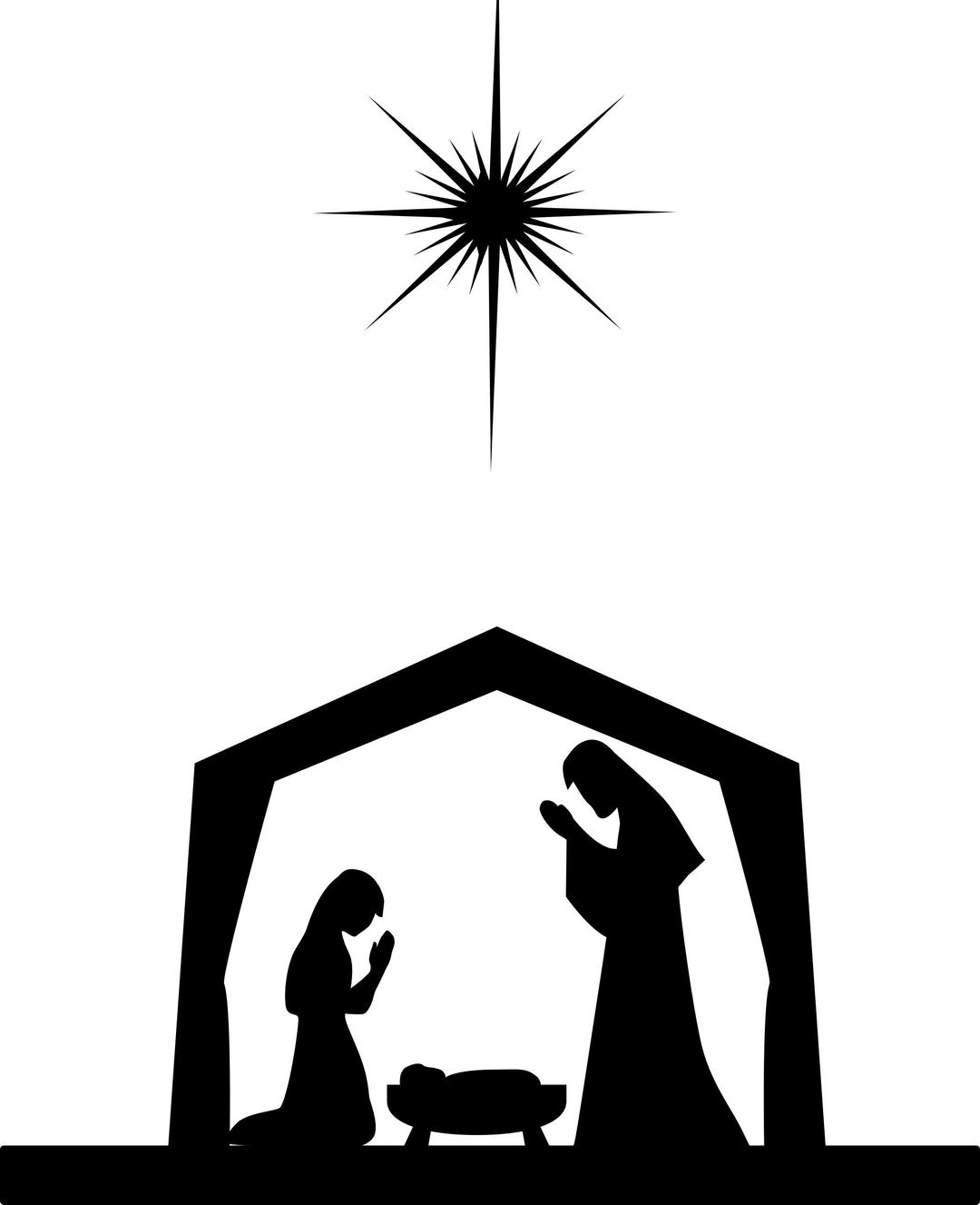 Nativity Silhouette png transparent