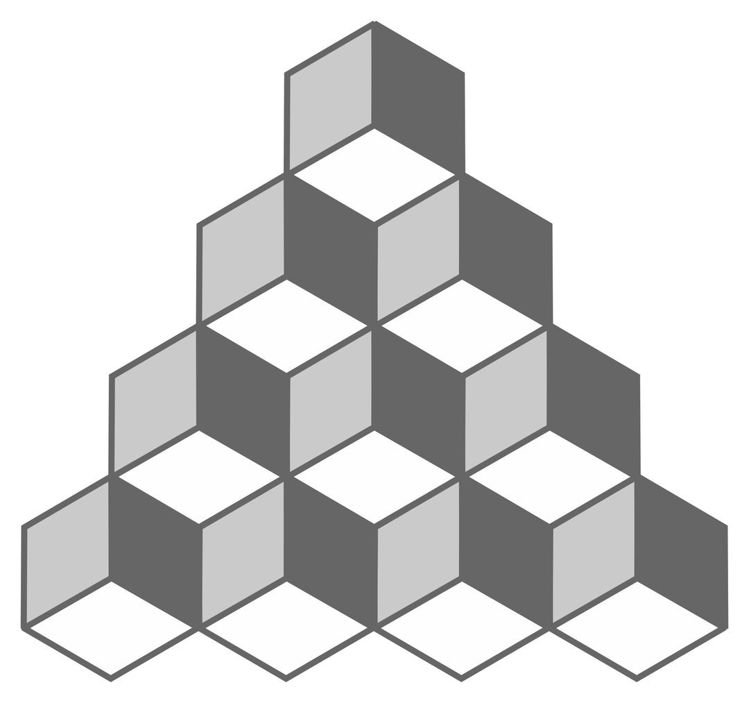 Necker Cube Illusion png transparent