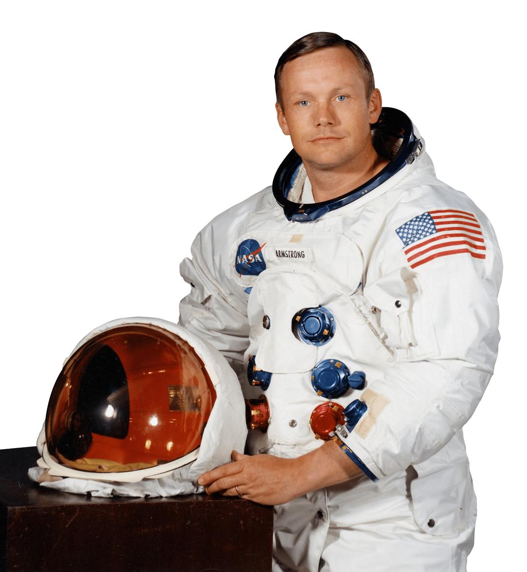 Neil Armstrong With Helmet png transparent