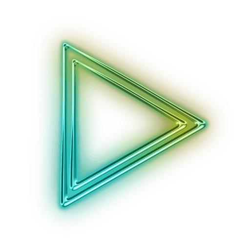 Neon Arrow Right png transparent