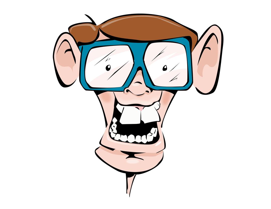 Nerd With Glasses png transparent