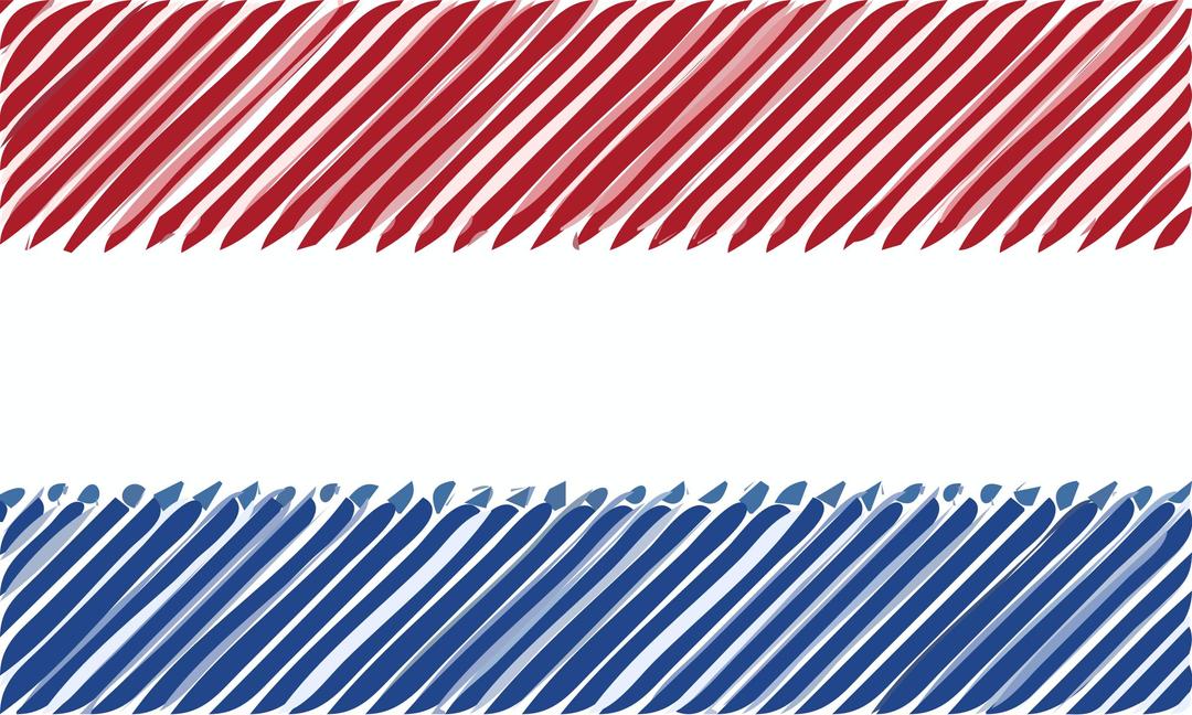 Netherlands flag linear png transparent