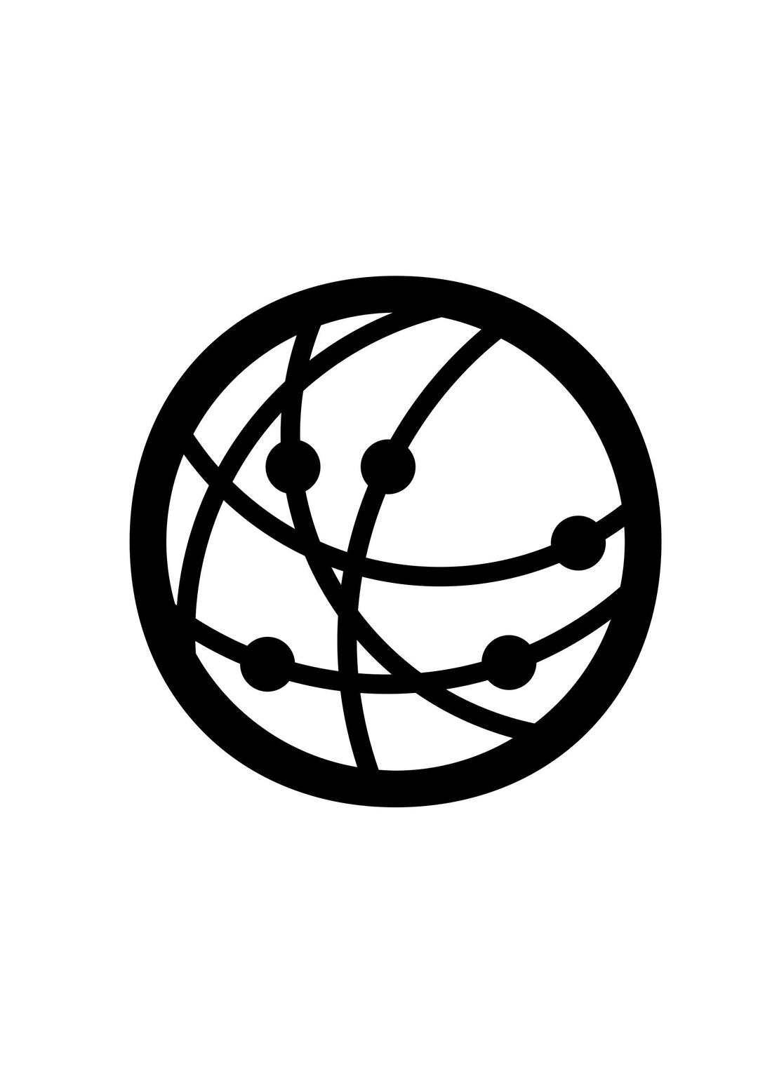 Network Globe png transparent