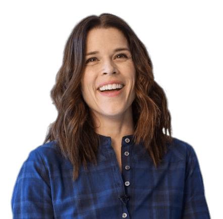 Neve Campbell Laughing png transparent