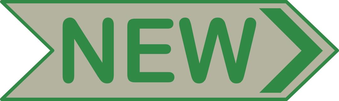 'NEW' Arrow Sign png transparent