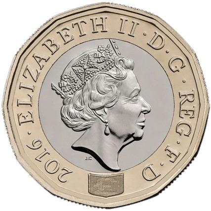New British Pound Coin png transparent