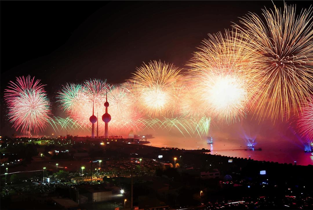 New Years Fireworks png transparent