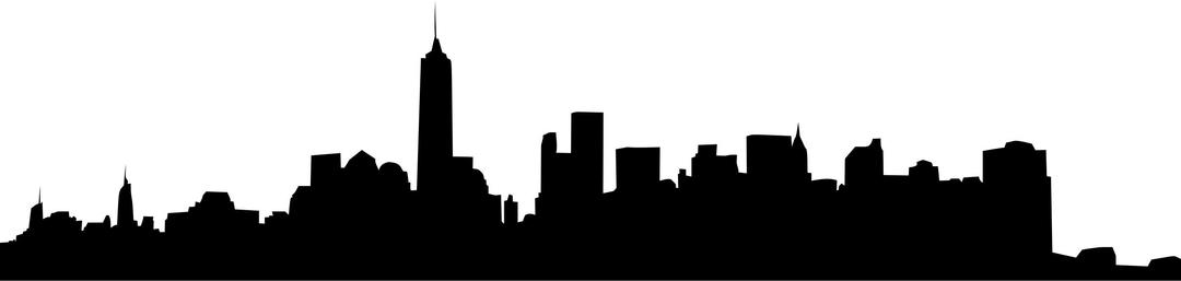 New York Cityscape Silhouette png transparent