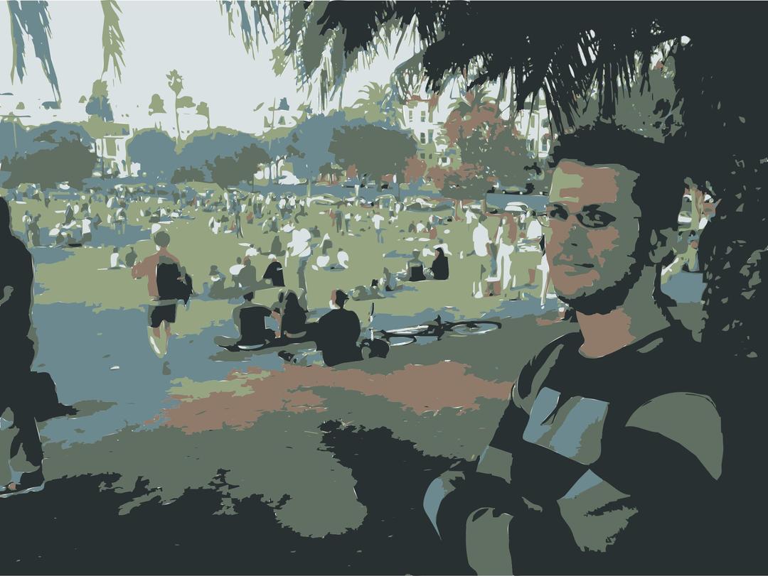 Nicky Bourque in Dolores Park San Francisco png transparent