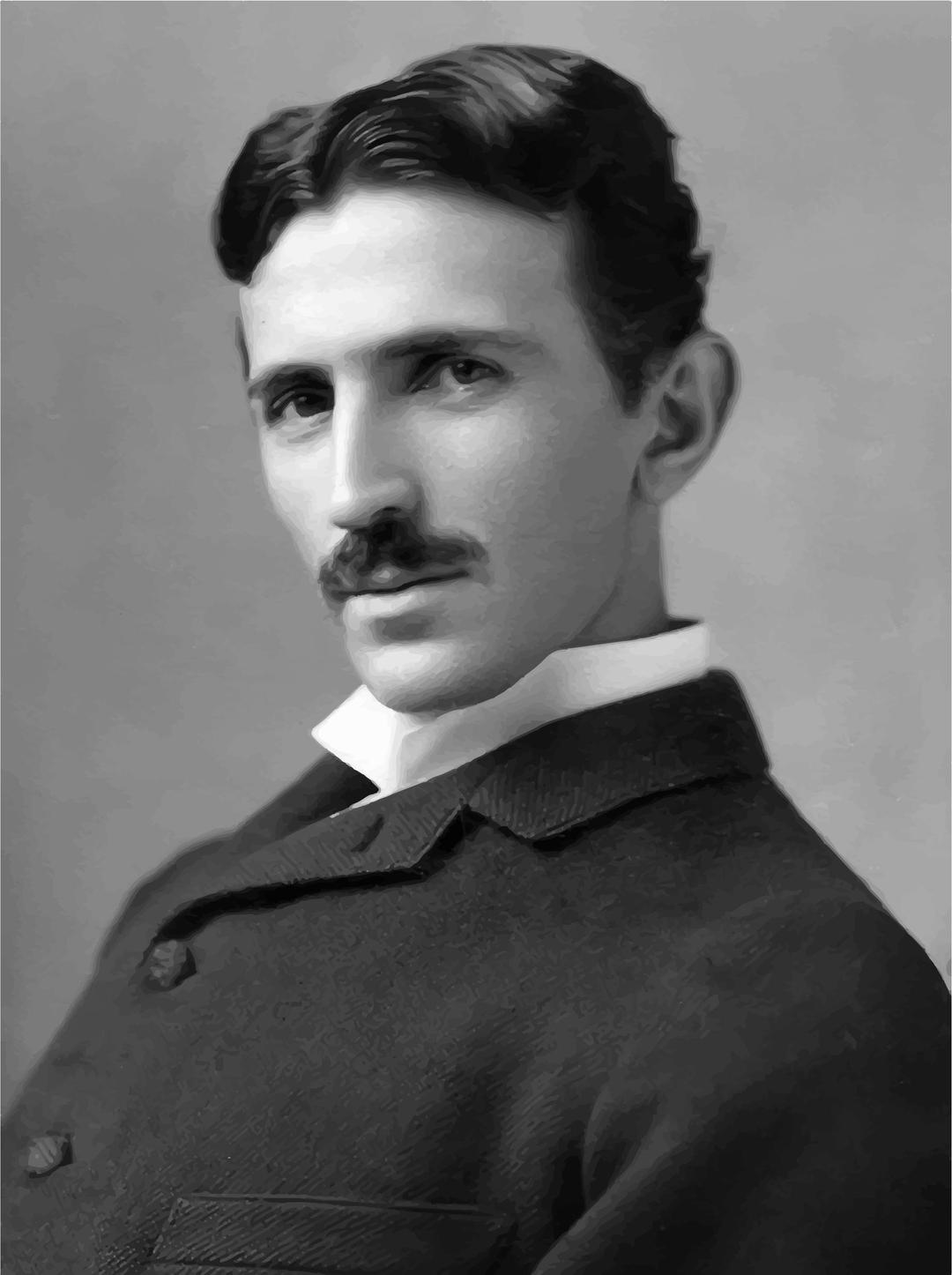 Nikola Tesla Age 34 Circa 1890 png transparent