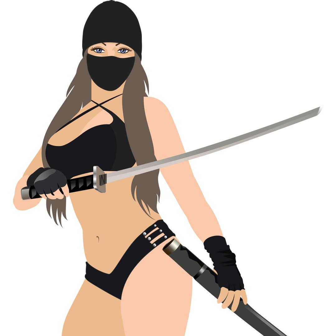 Ninja Girl - REMIX png transparent