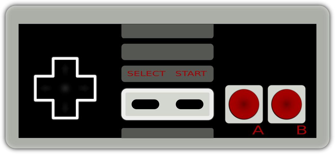 Nintendo 8-bit controller png transparent