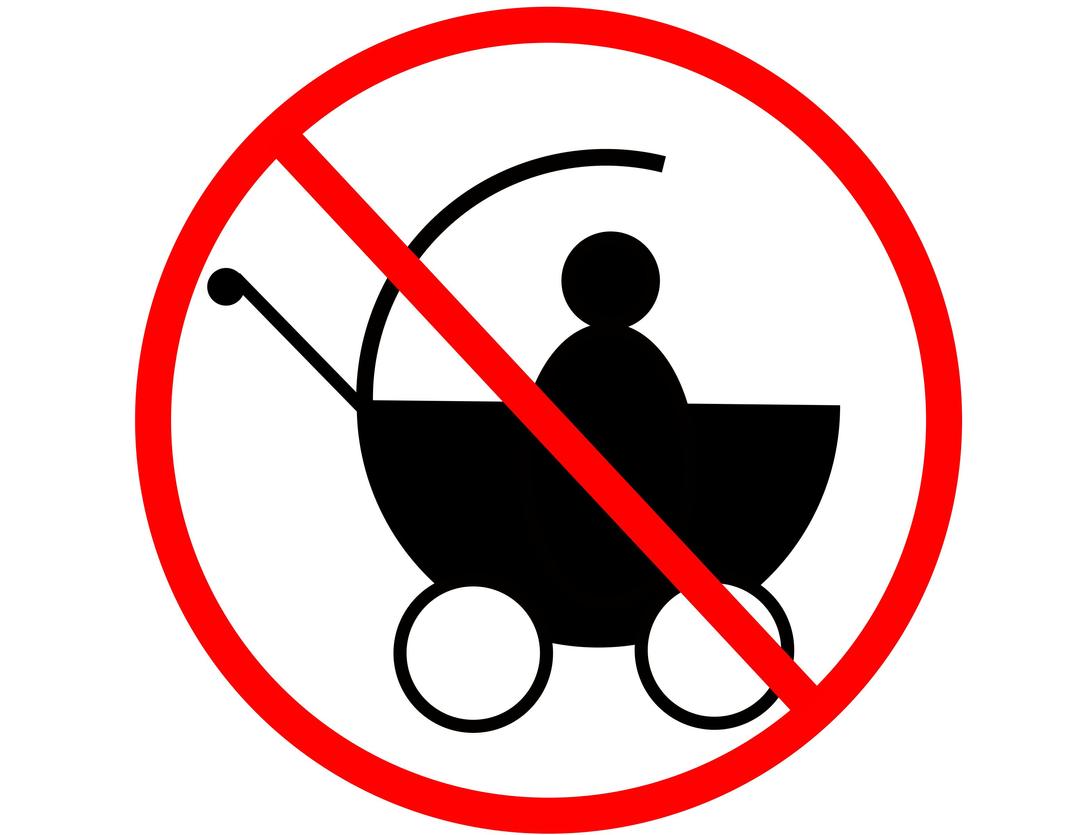 No baby carriage. No baby buggy. png transparent