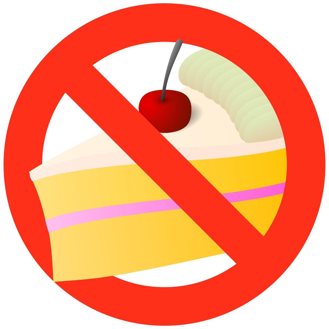 No cake sign png transparent