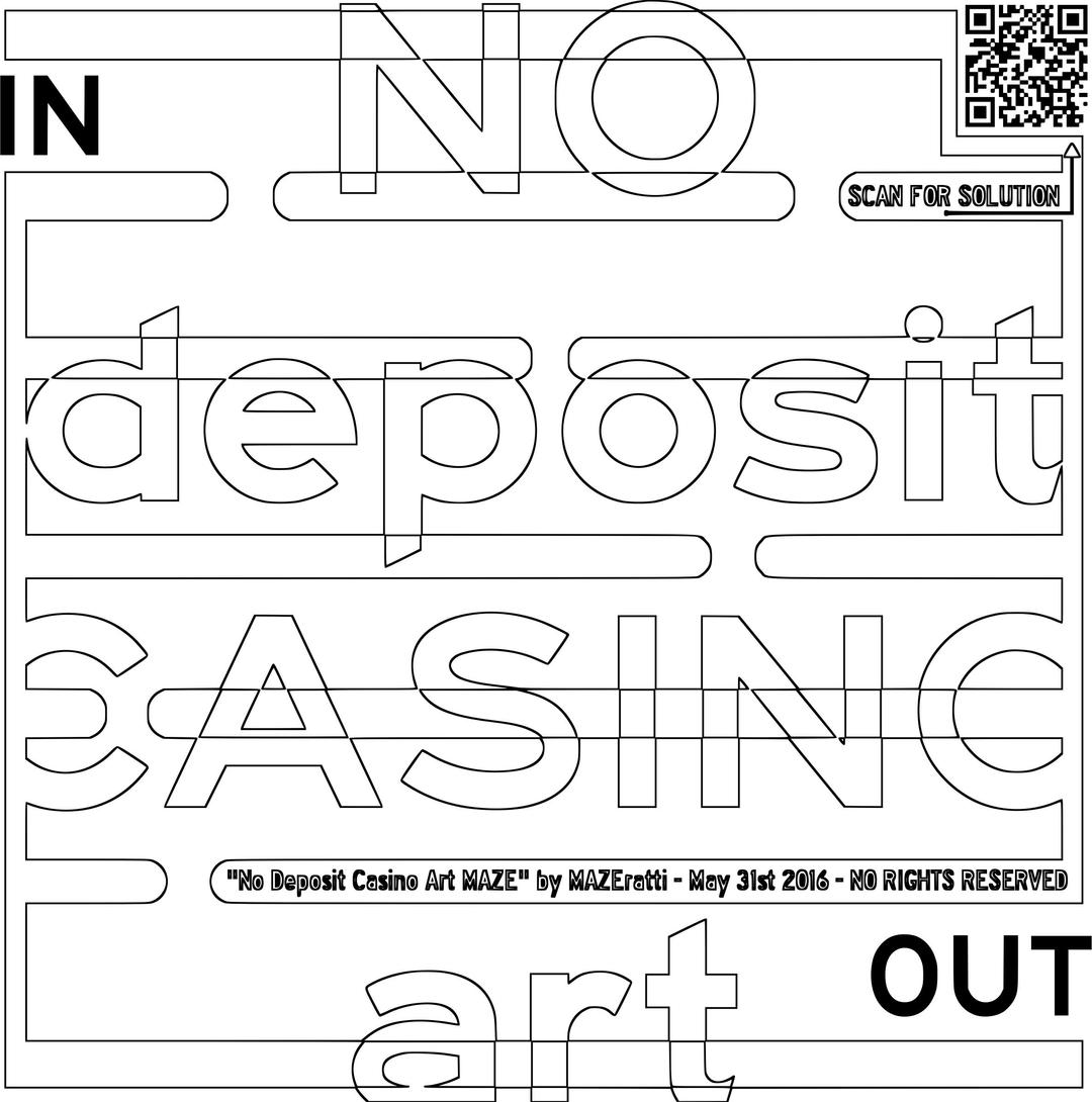 No Deposit Casino Art Coloring for grown ups MAZE png transparent