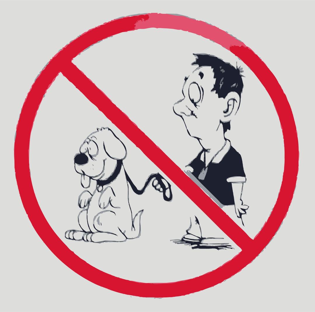 No dogs allowed png transparent