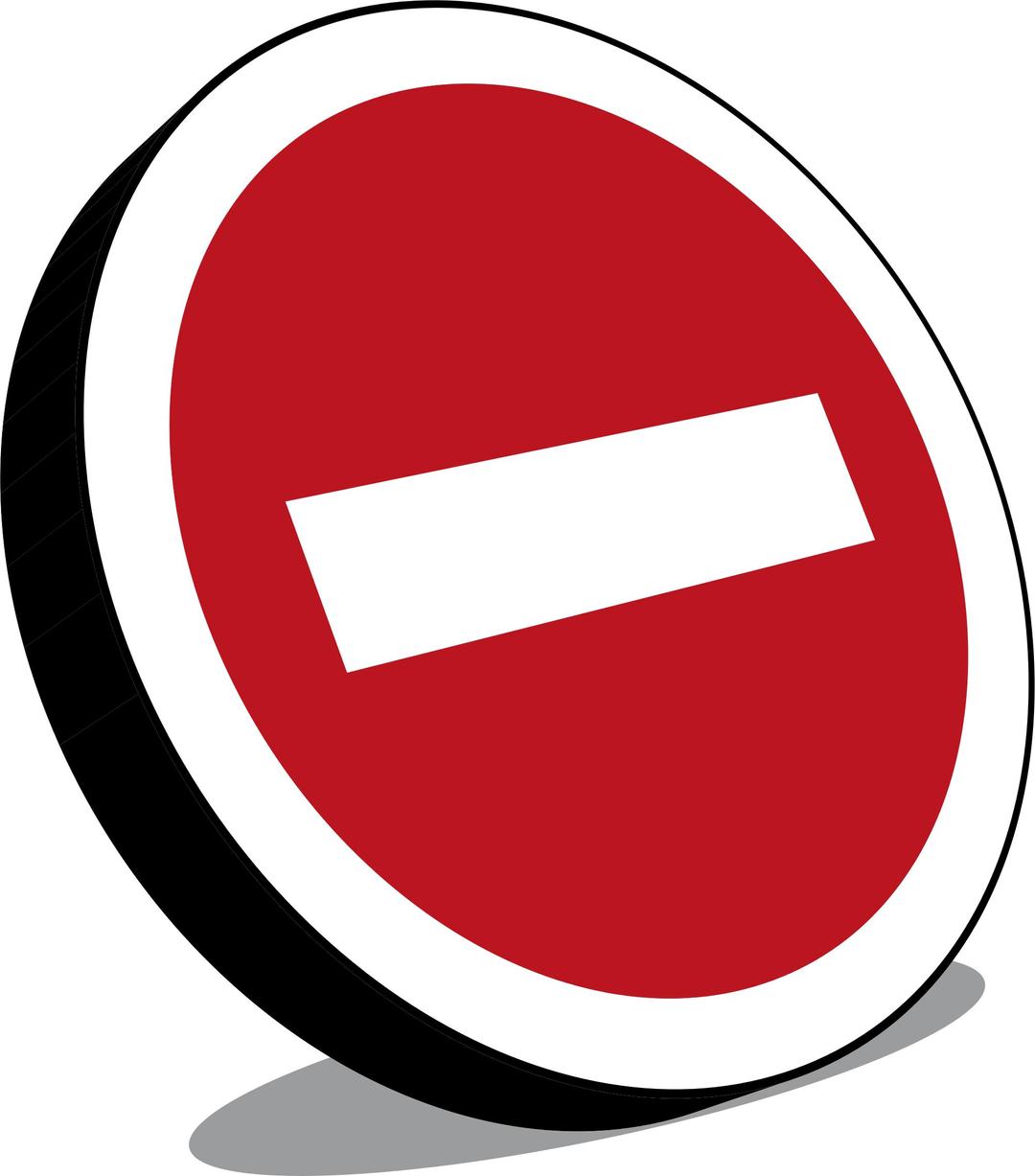 No entry sign, Panneau sens interdit png transparent