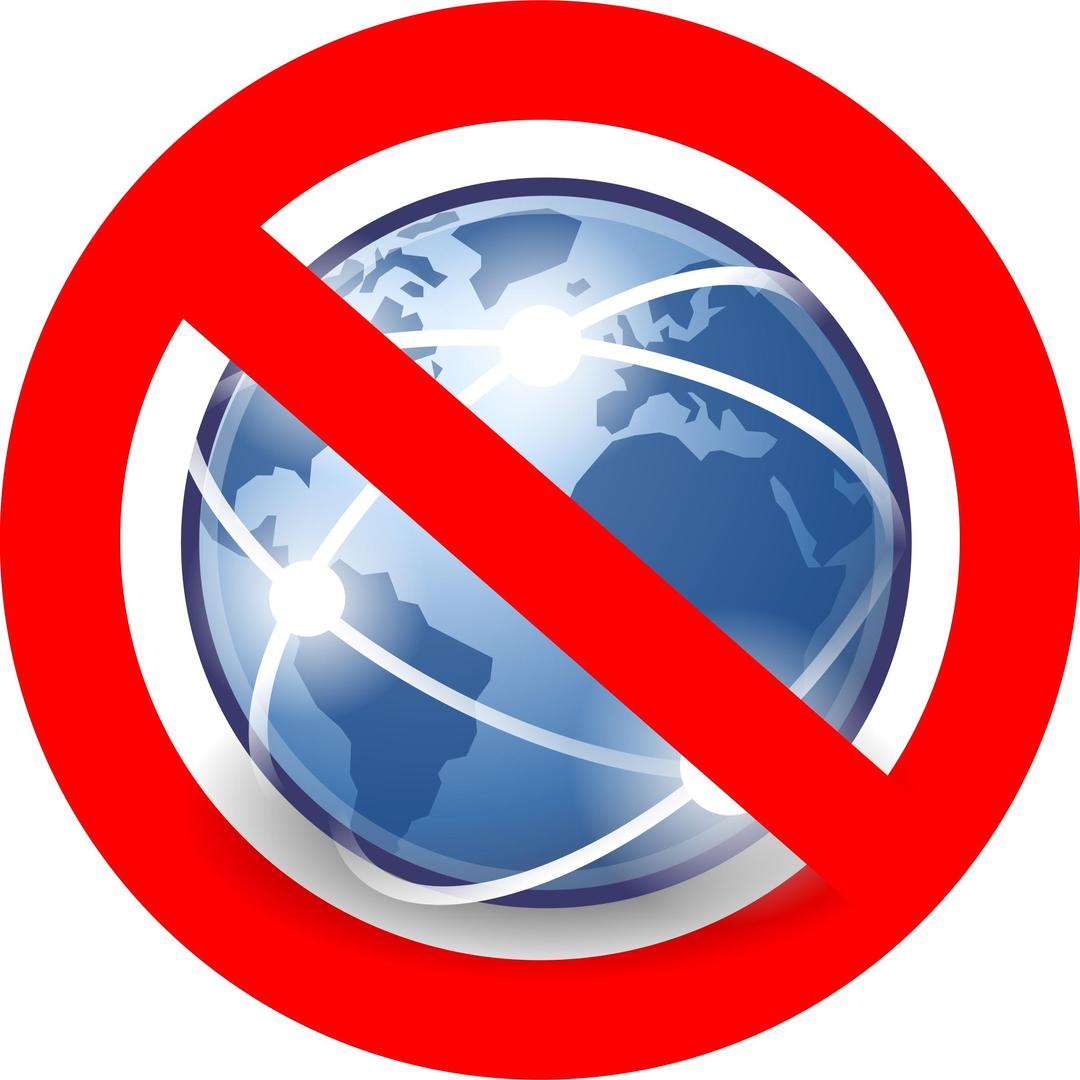 No Global Internet / Pas d'internet global png transparent