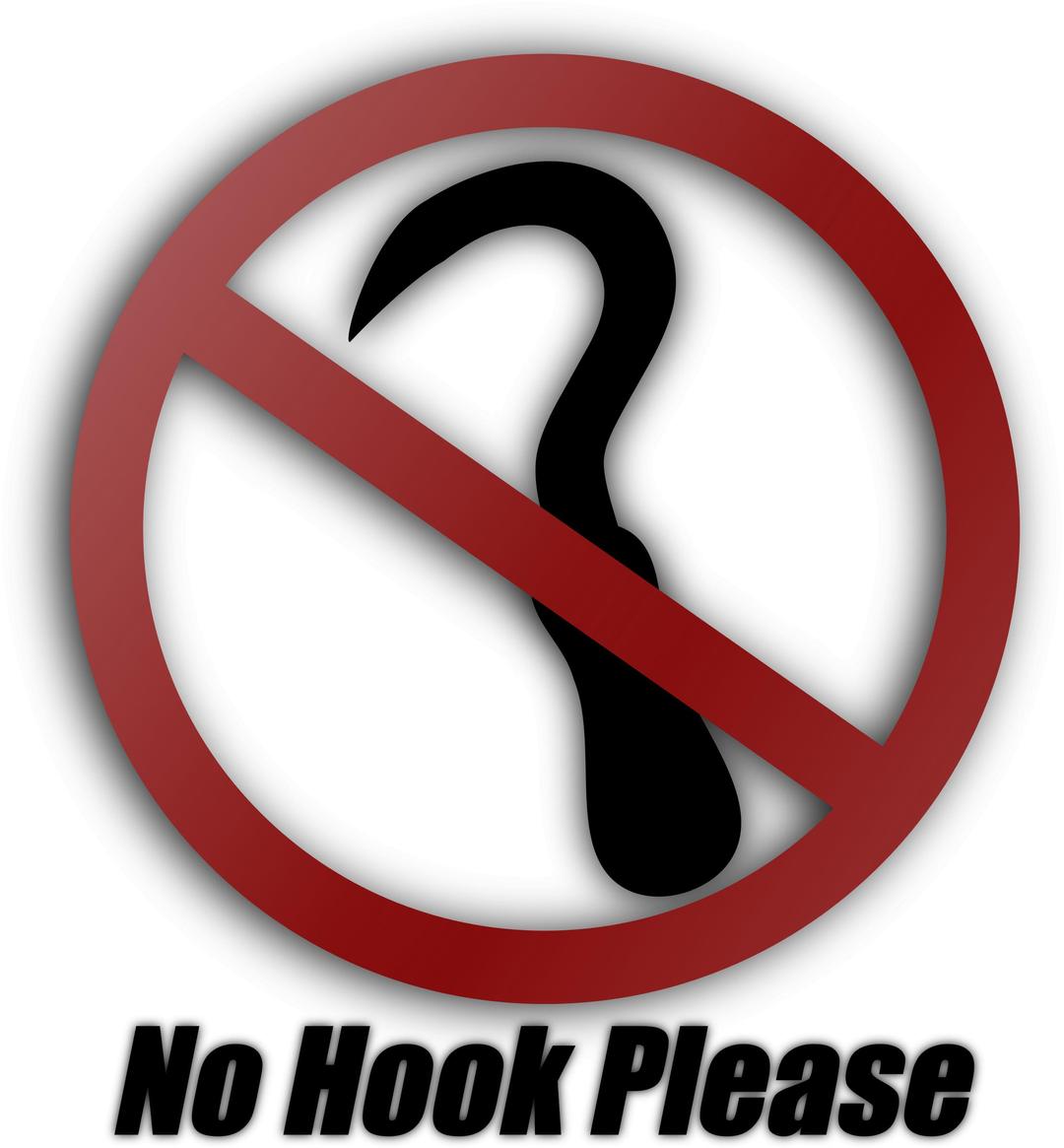 No hook please png transparent