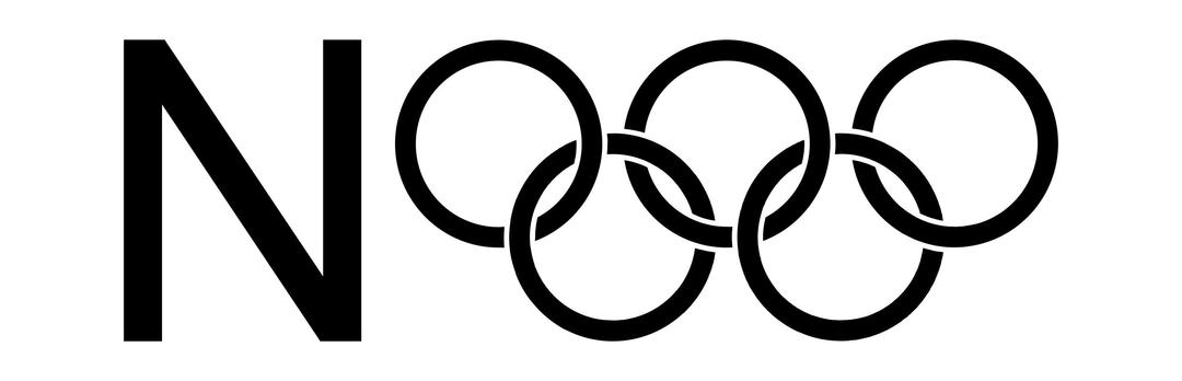 No Olympics bw png transparent