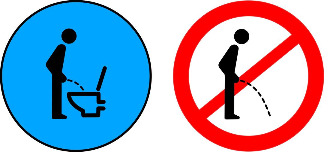 No peeing on the floor png transparent