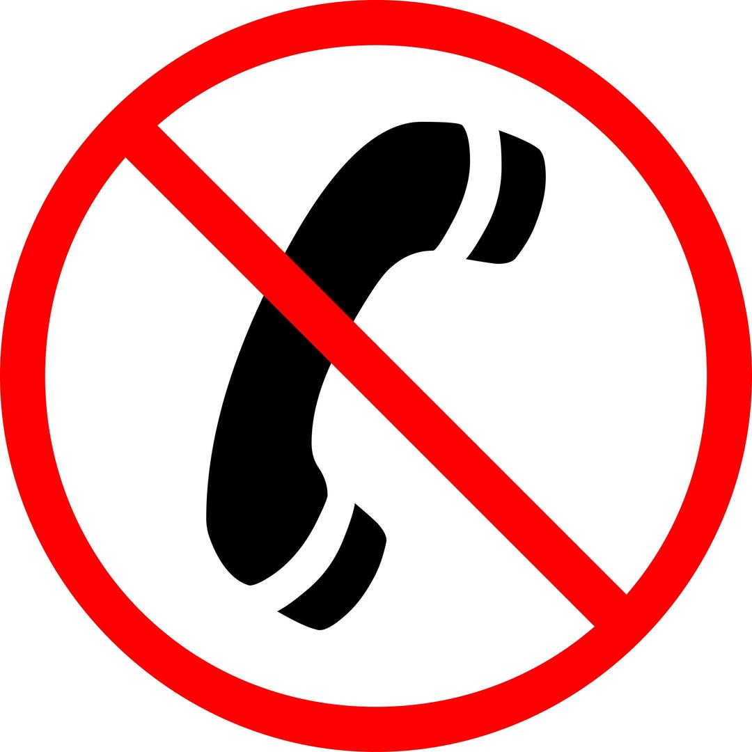 No phone call png transparent