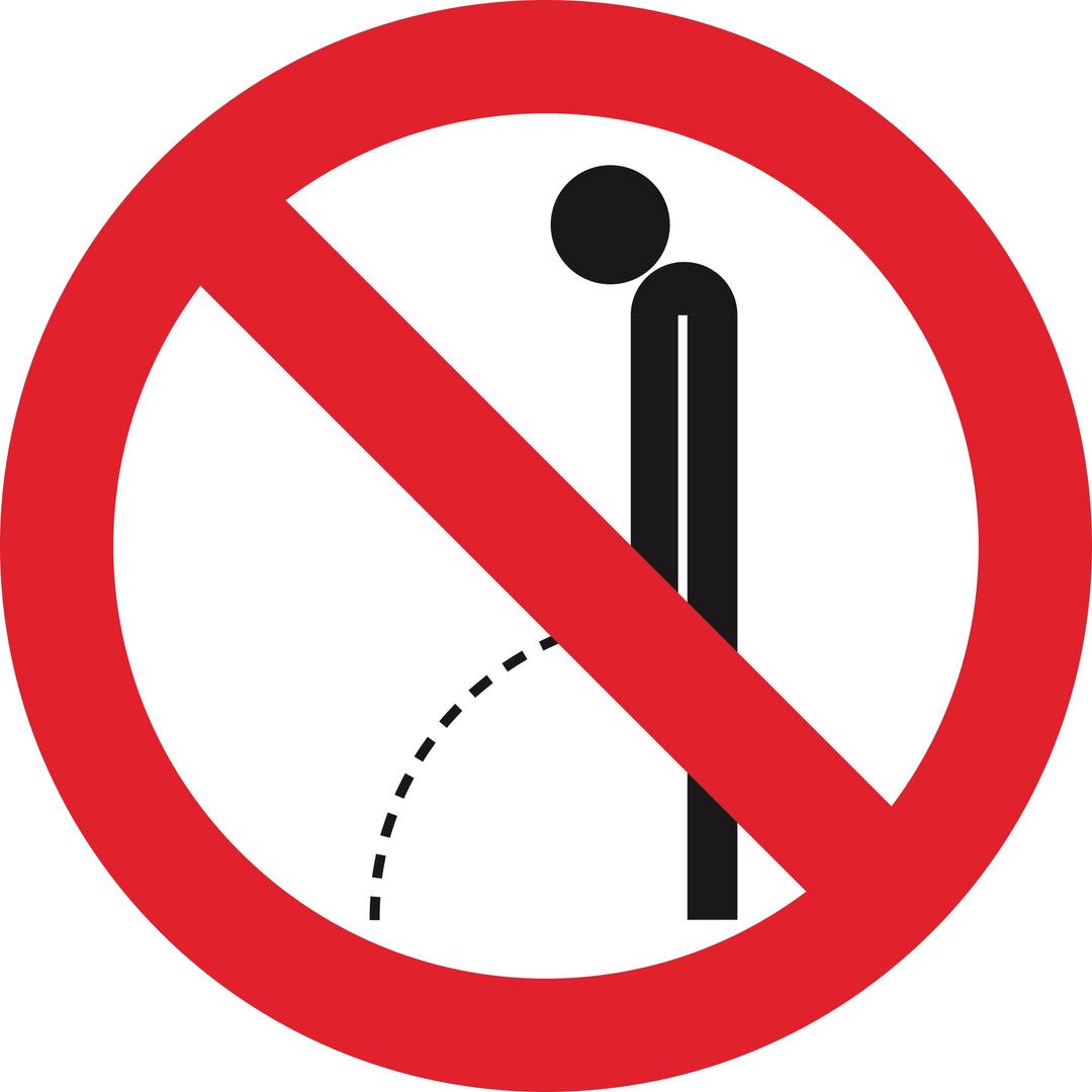 No Pissing or Peeing Sign png transparent