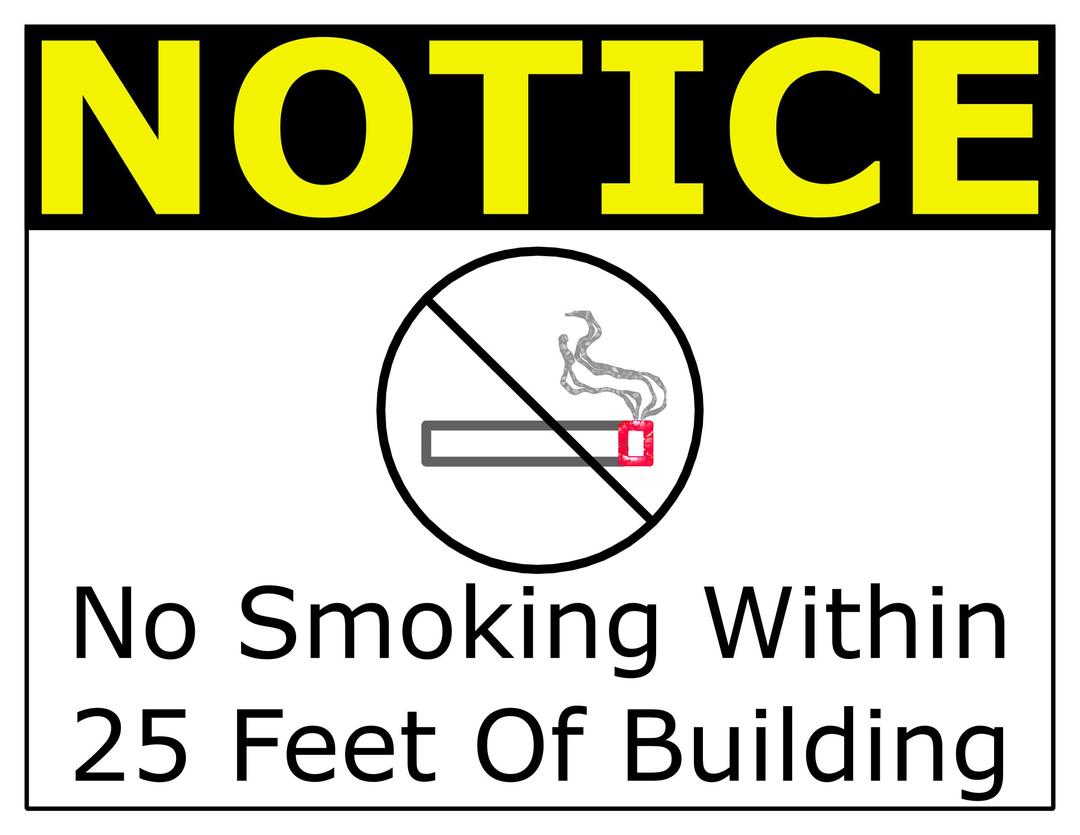 No Smoking Within 25 Feet png transparent