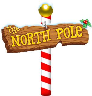 North Pole Santa Claus png transparent