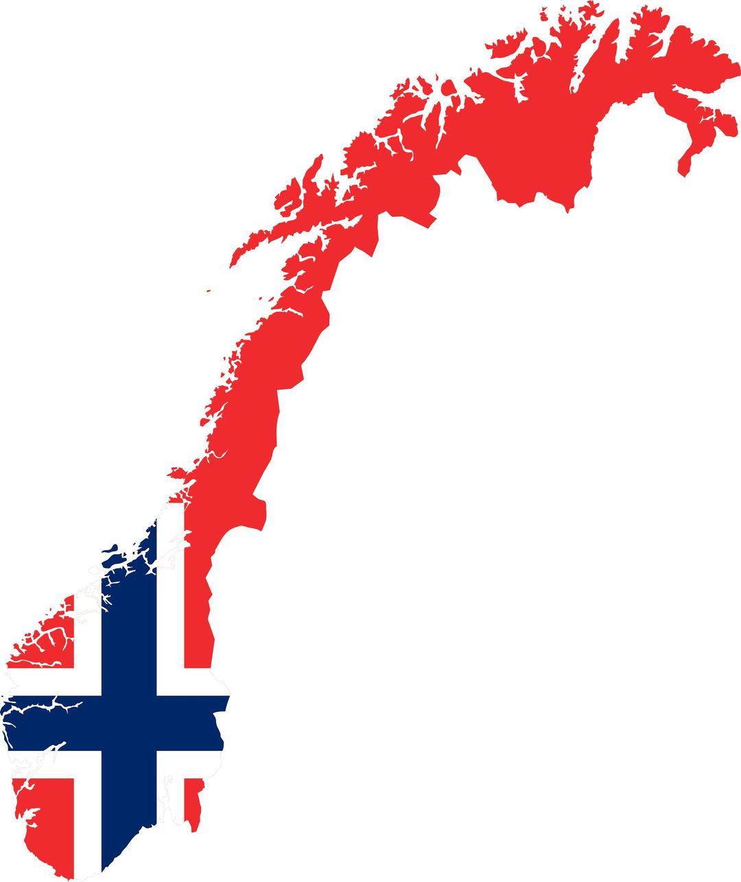 Norway Map Flag png transparent