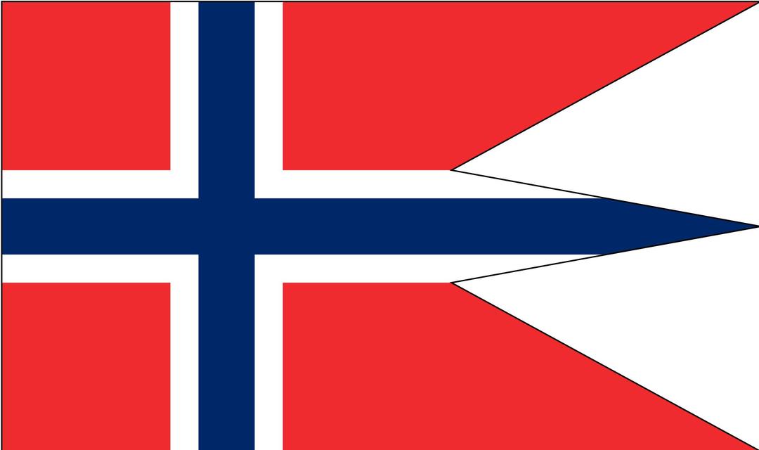 Norwegian state and war flag png transparent