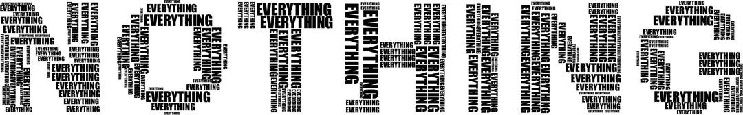 Not Everything 2 Black png transparent
