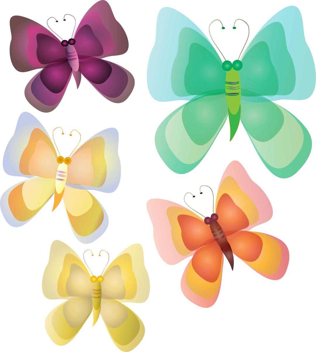 NOT SO REALISTIC BUTTERFLIES png transparent