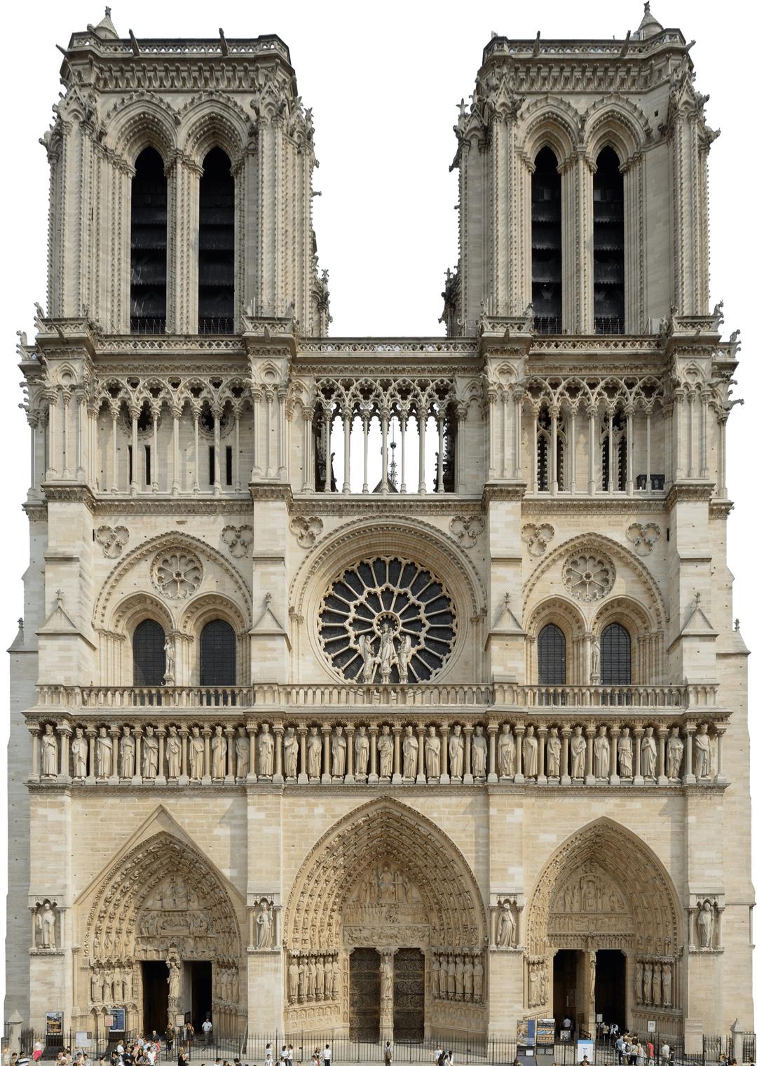 Notre Dame De Paris Facade png transparent