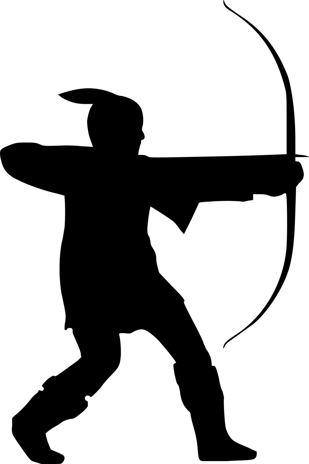 Nottinghamshire archer png transparent