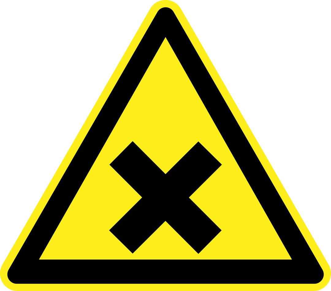 Noxious and Irritating Warning Sign png transparent