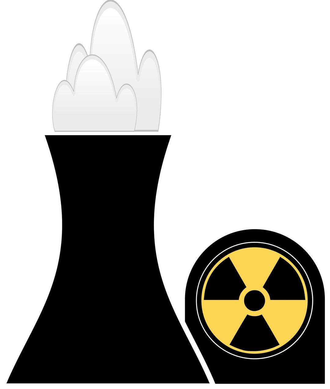 nuclear plant black png transparent