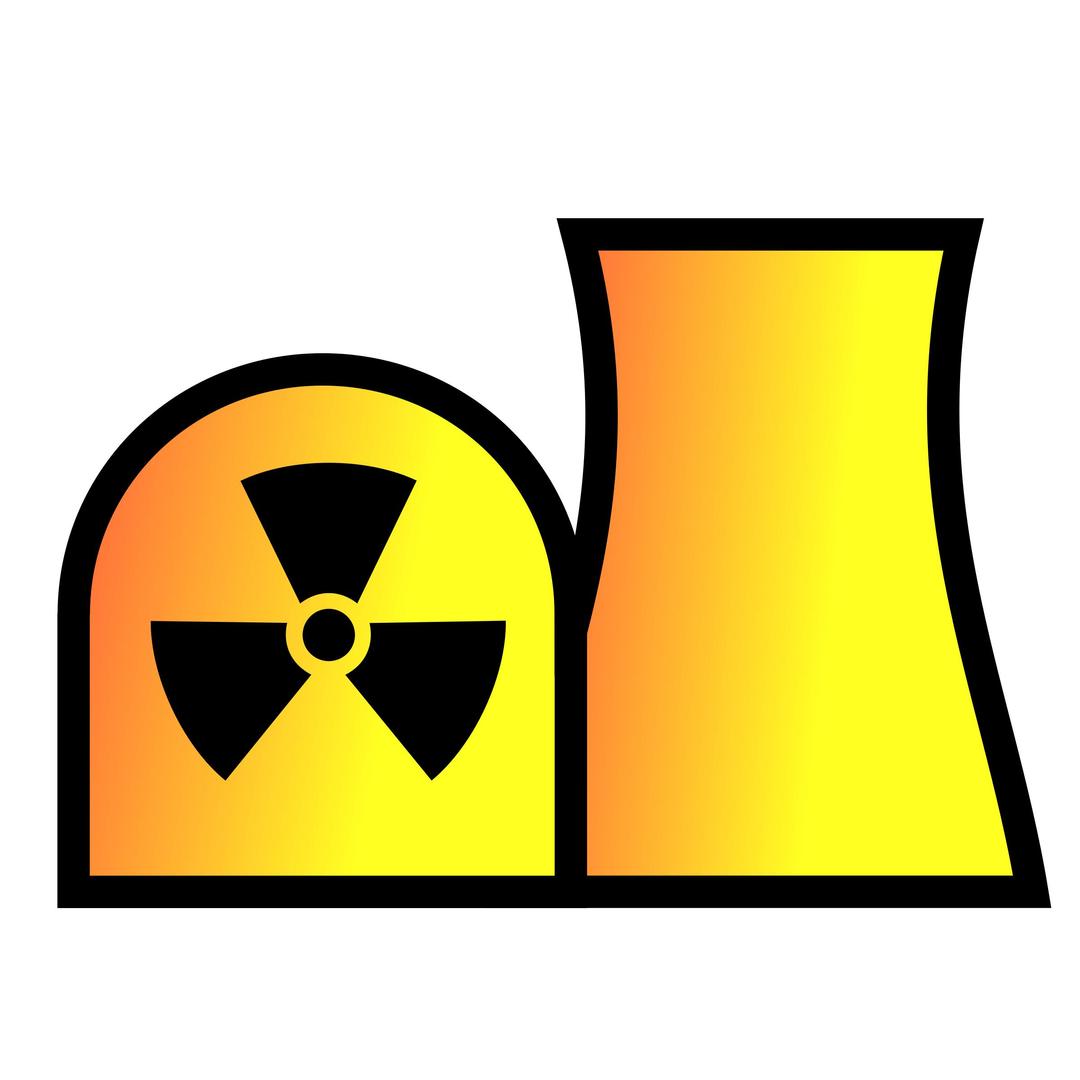 Nuclear power plant map symbol png transparent