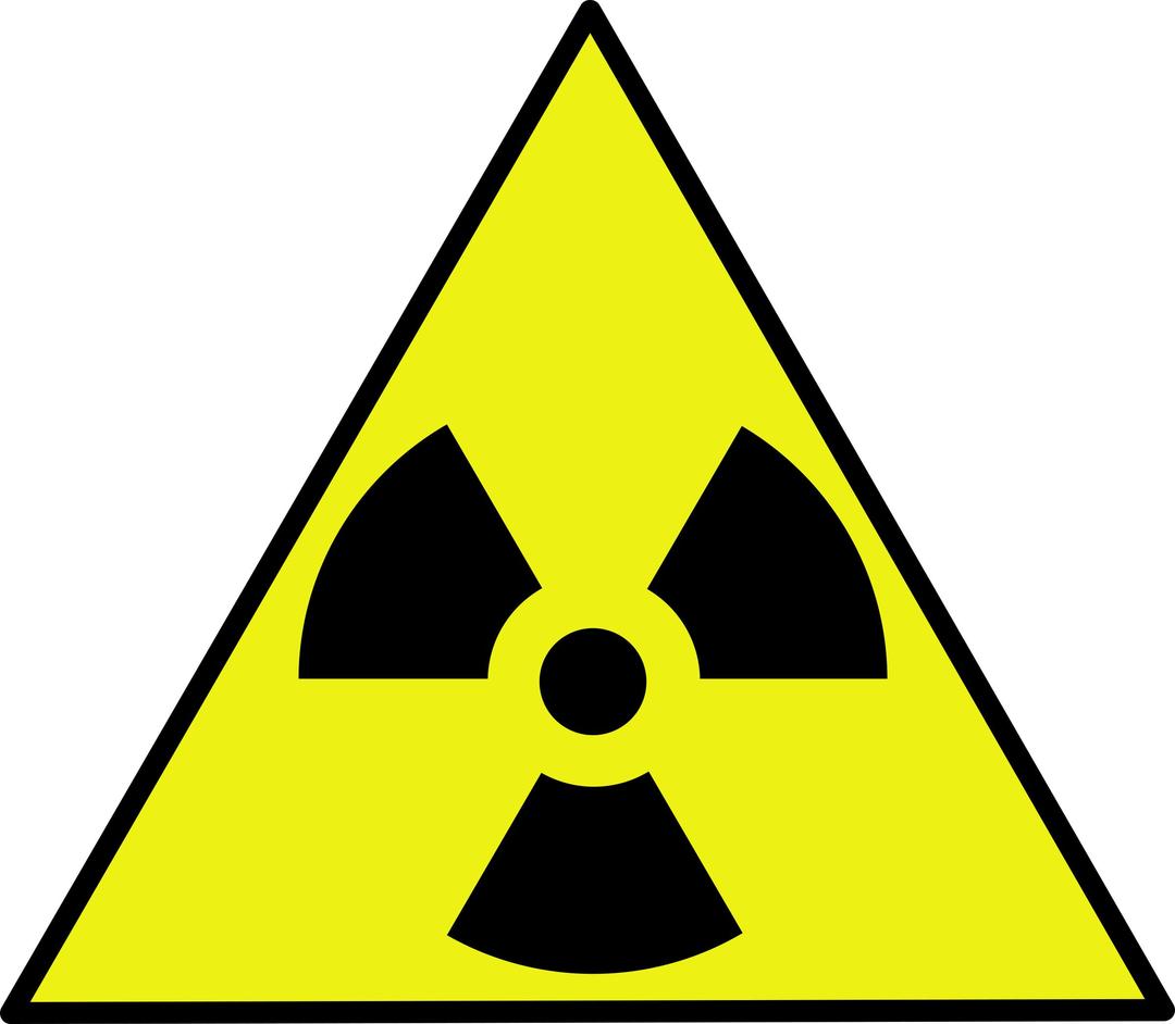 Nuclear warning sign png transparent