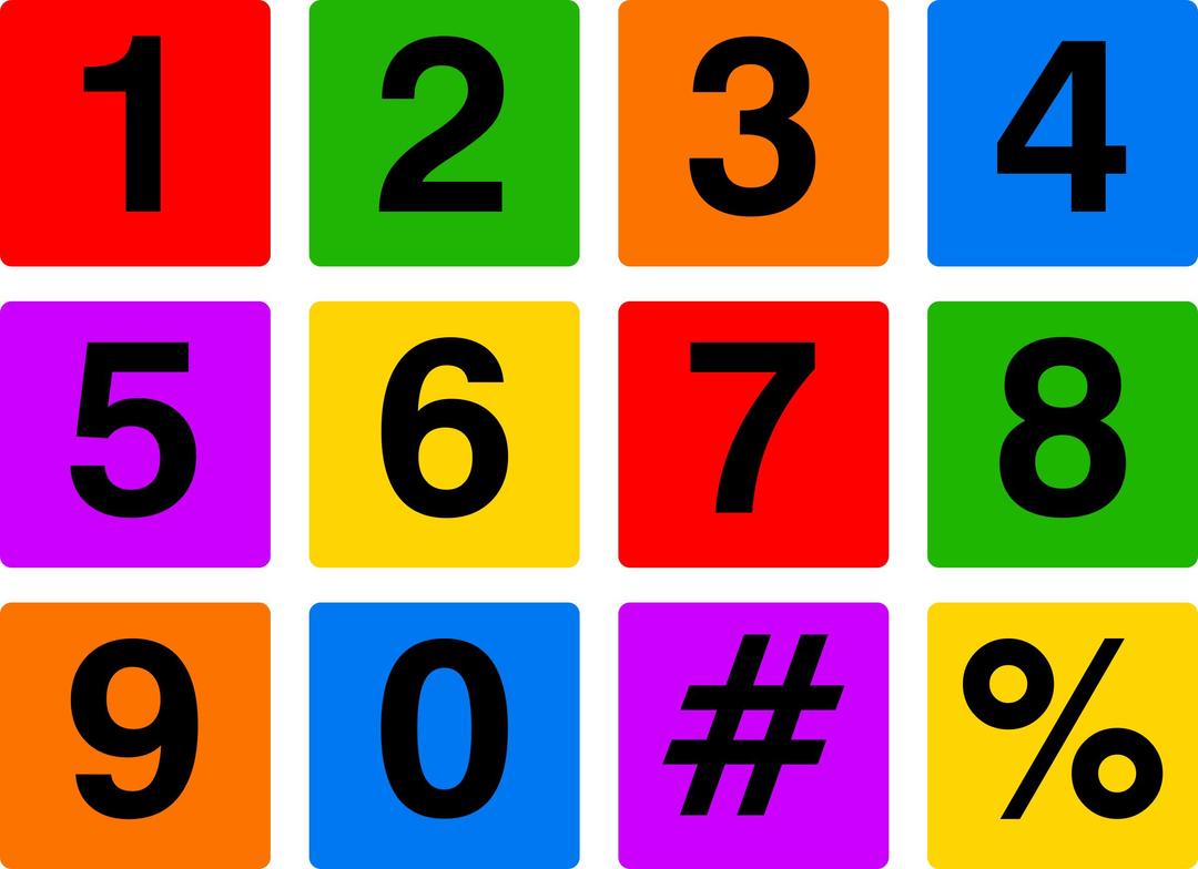 Number Icons png transparent