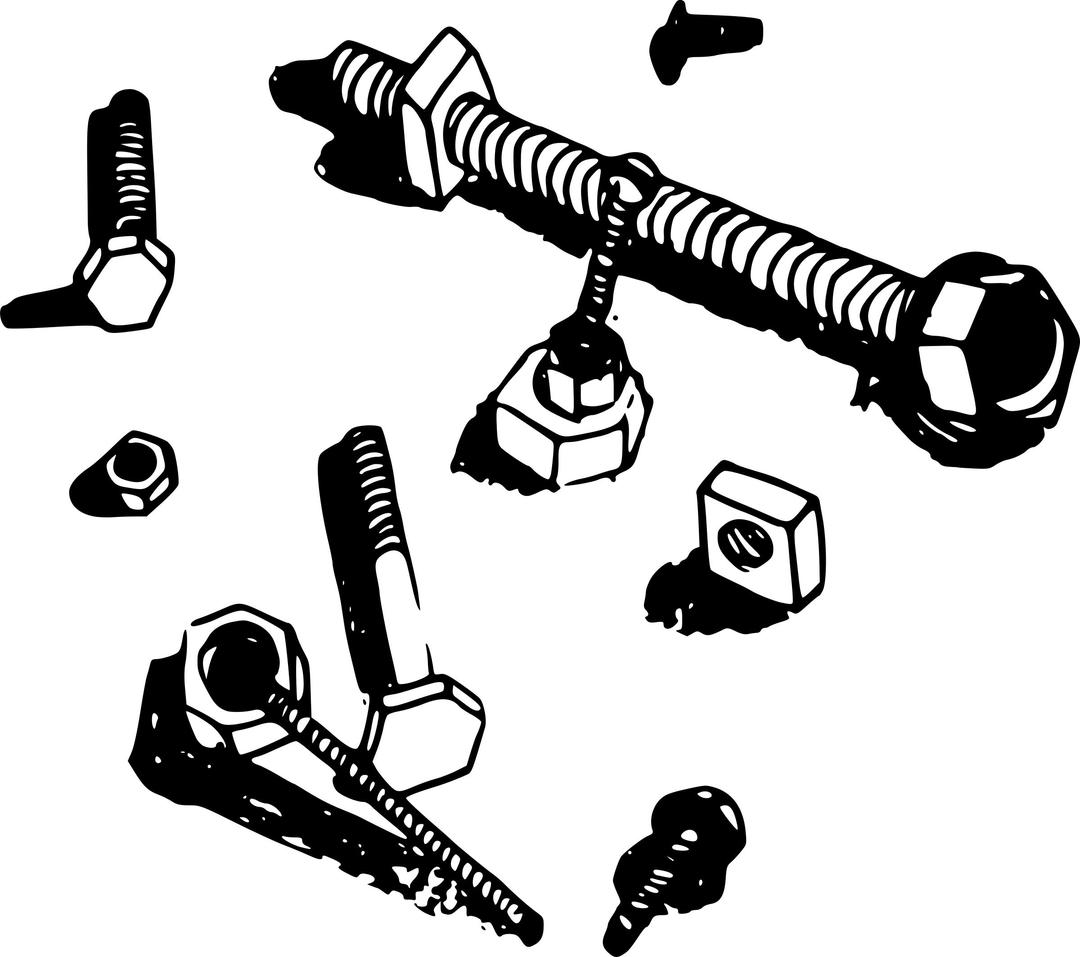 Nuts and Bolts png transparent