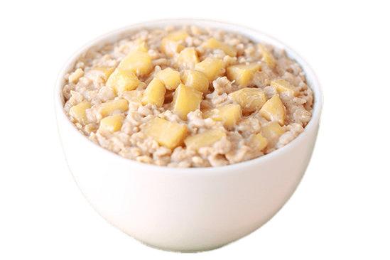 Oatmeal With Apple Cubes png transparent